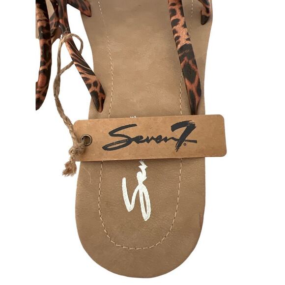 Seven7 Women’s Cute Animal Print Slippers with sequins crossed Strap 
Size 11. - Picture 10 of 10
